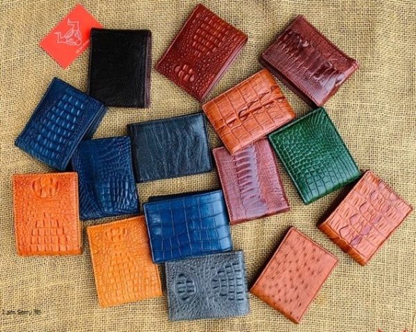 Mini-crocodile-leather-wallet-ostrich-leather-wallet